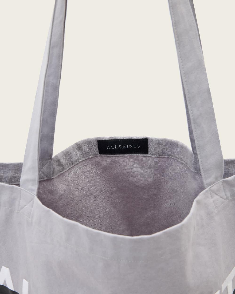 All Saints Redact Tote Bag Machine Grey