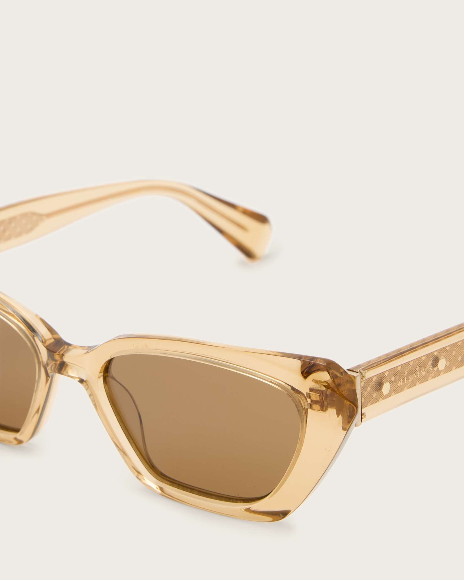 All Saints Rei Cat Eye Sunglasses CRYSTAL COGNAC