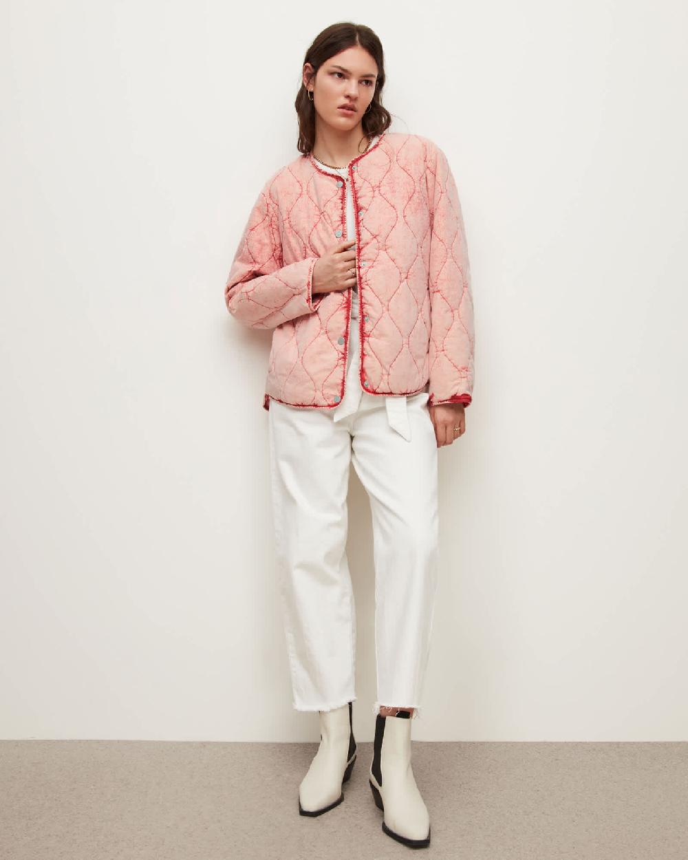 All Saints Reign Liner Jacket Pink