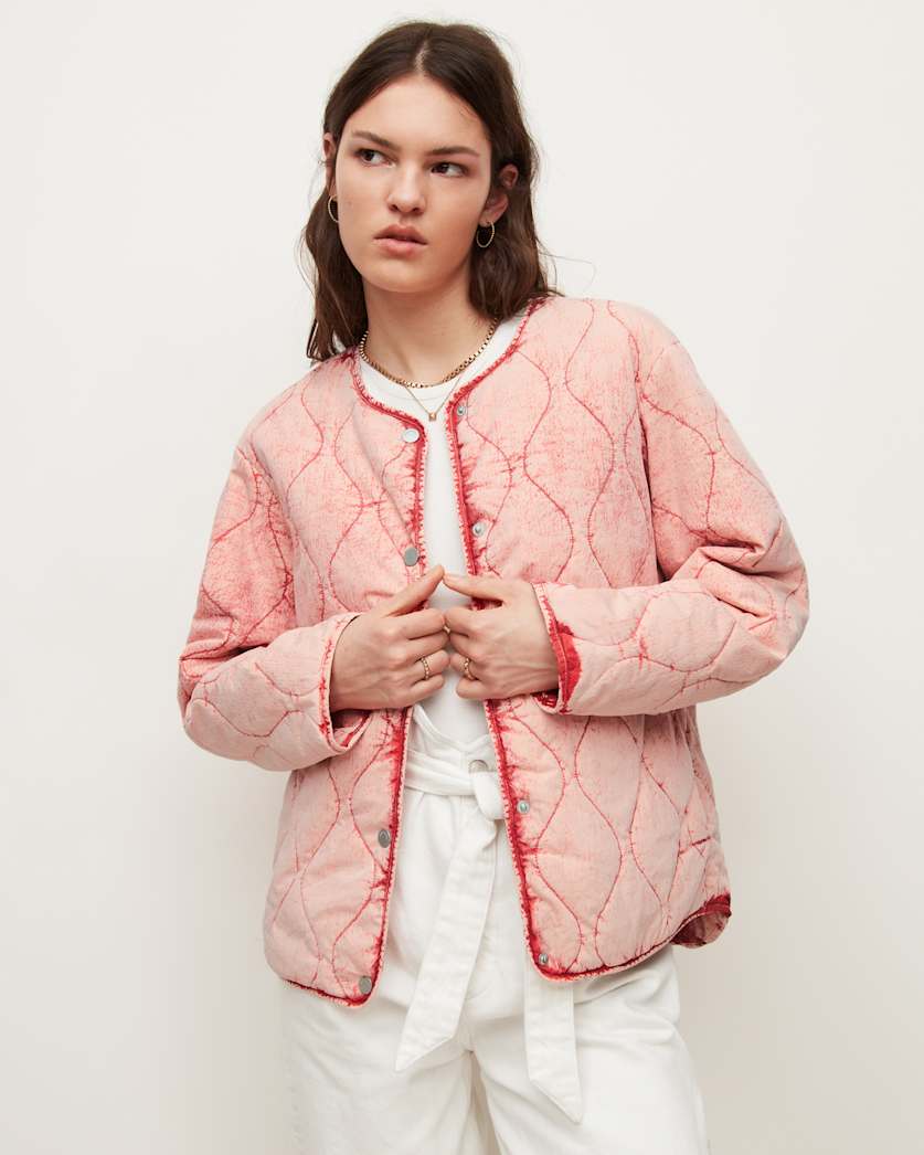 all saints Reign Liner Jacket Pink