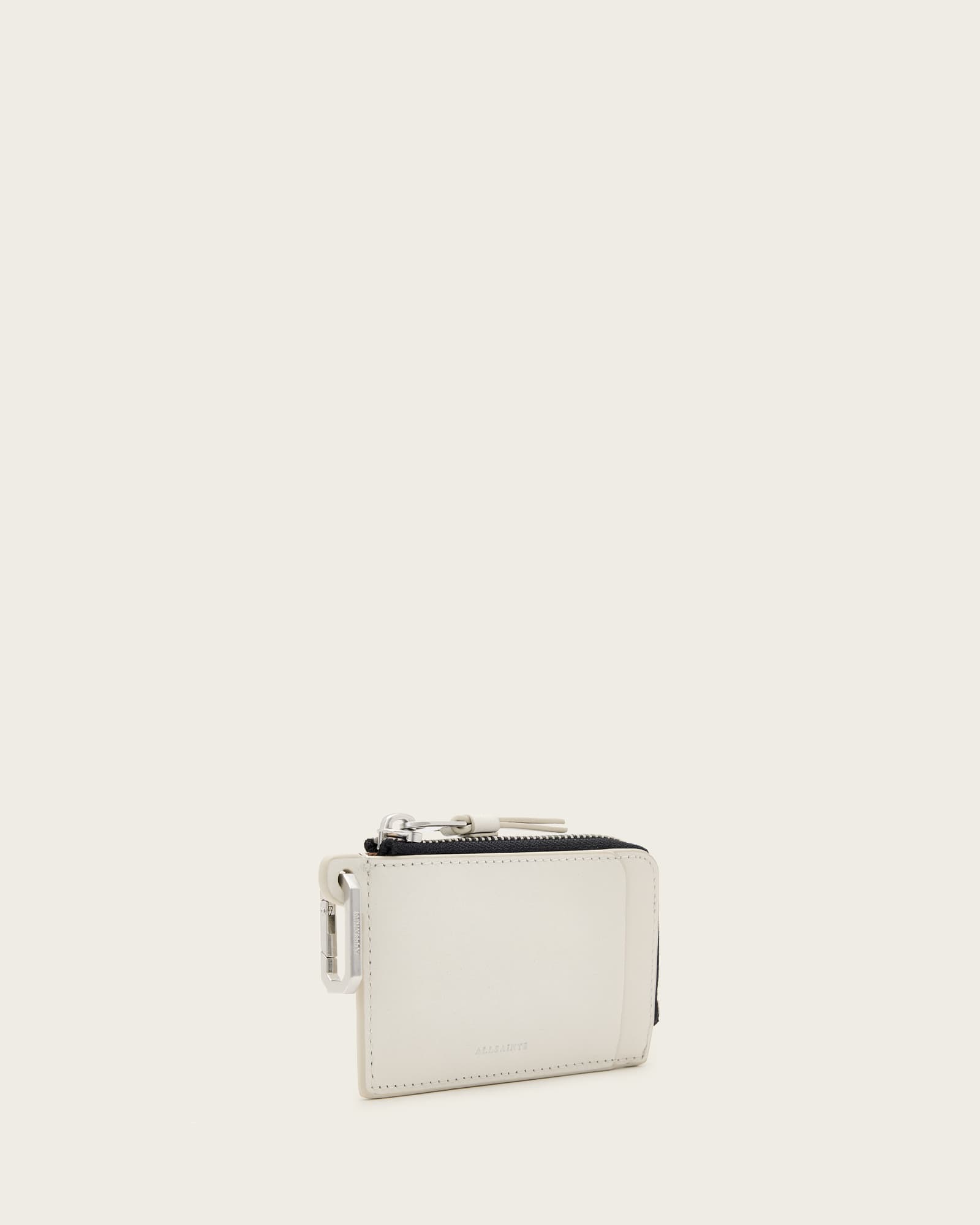 All Saints Remy Leather Wallet Birch White