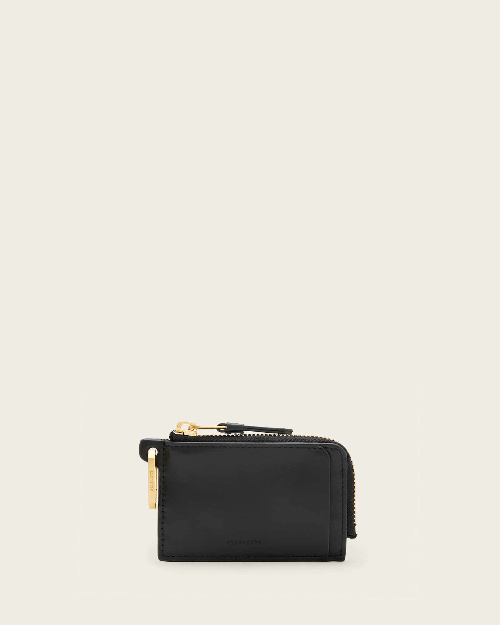 All Saints Remy Leather Wallet Black