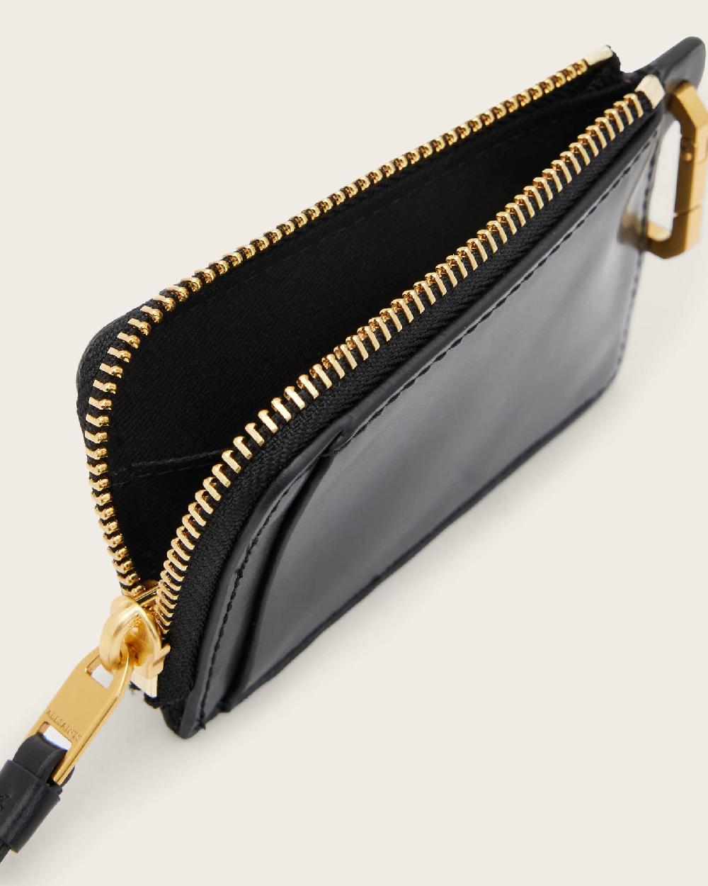 All Saints Remy Leather Wallet Black