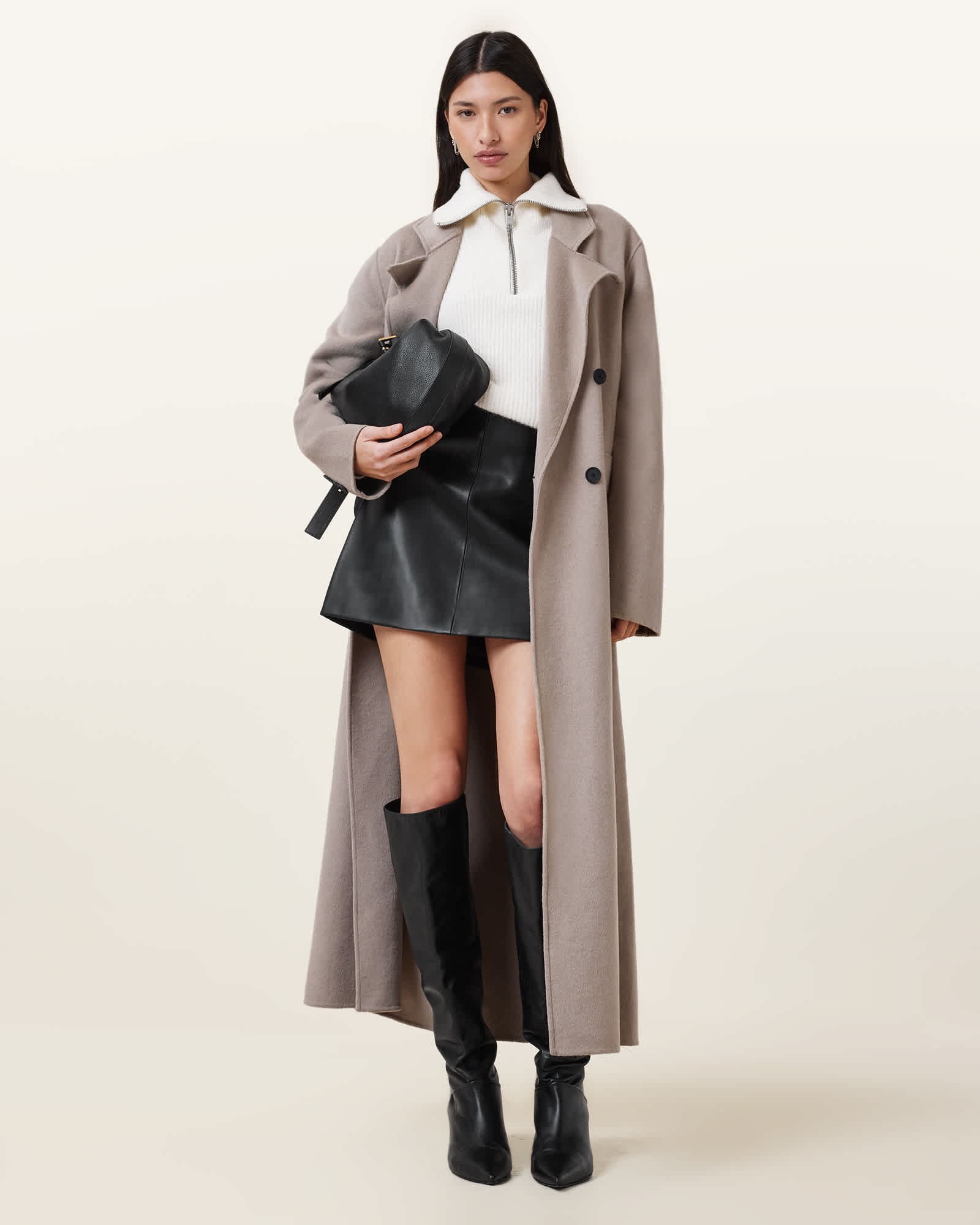 All Saints Renai Desserto® Mini Skirt Black