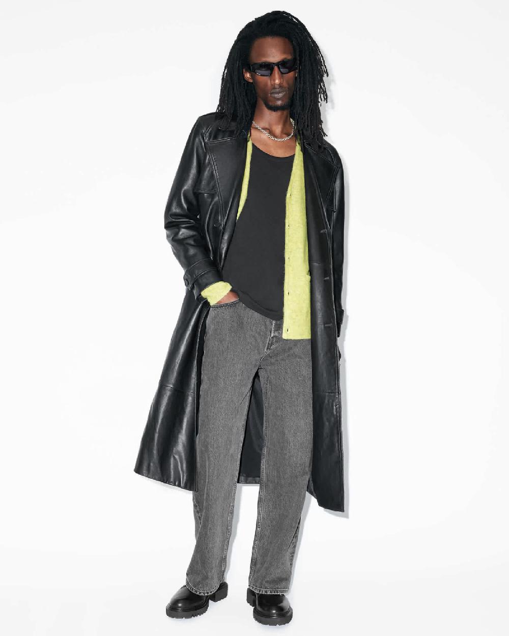 All Saints Renn Wool Blend Cardigan Acid Green