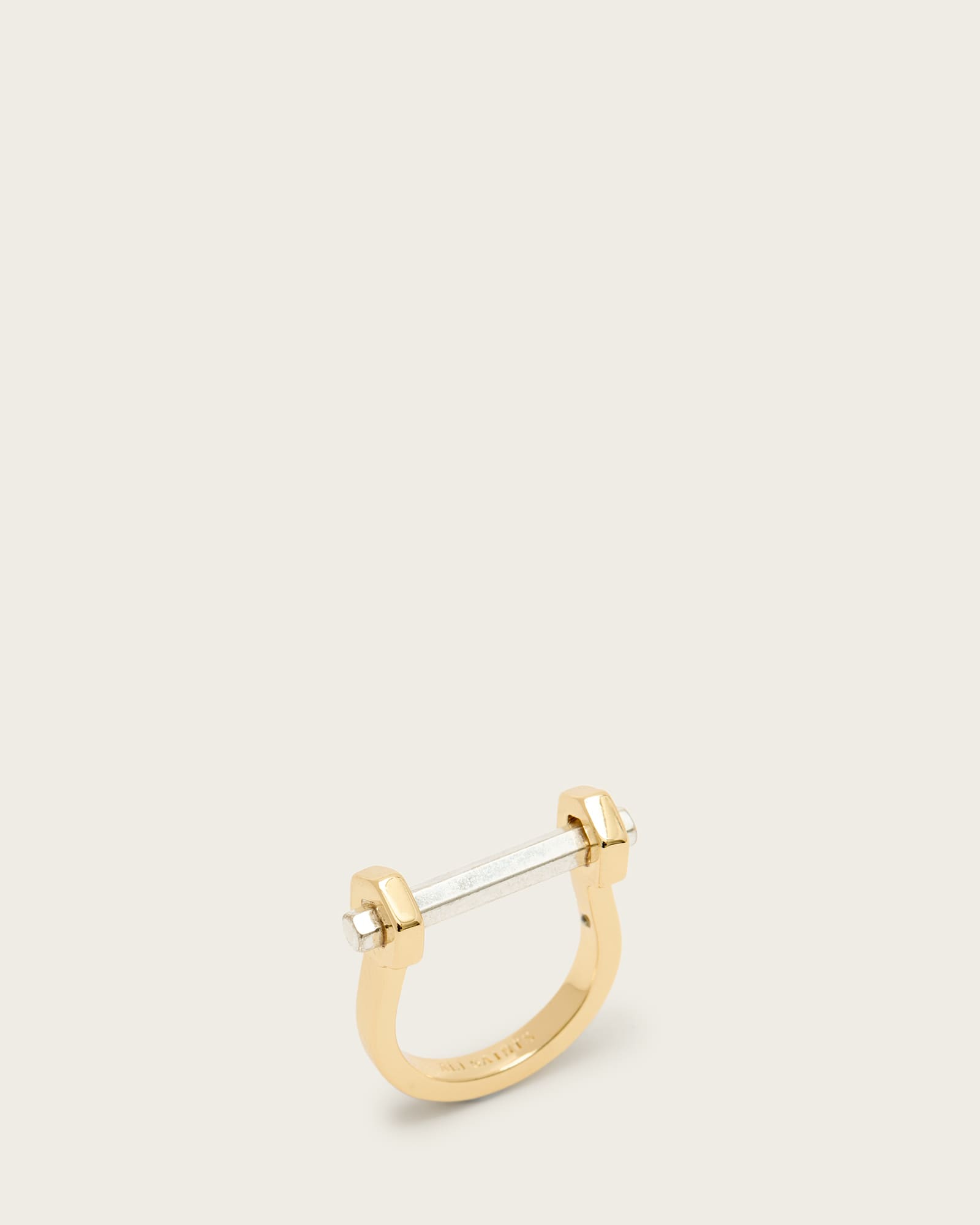 All Saints Rhea Two Tone Ring Gold Mix