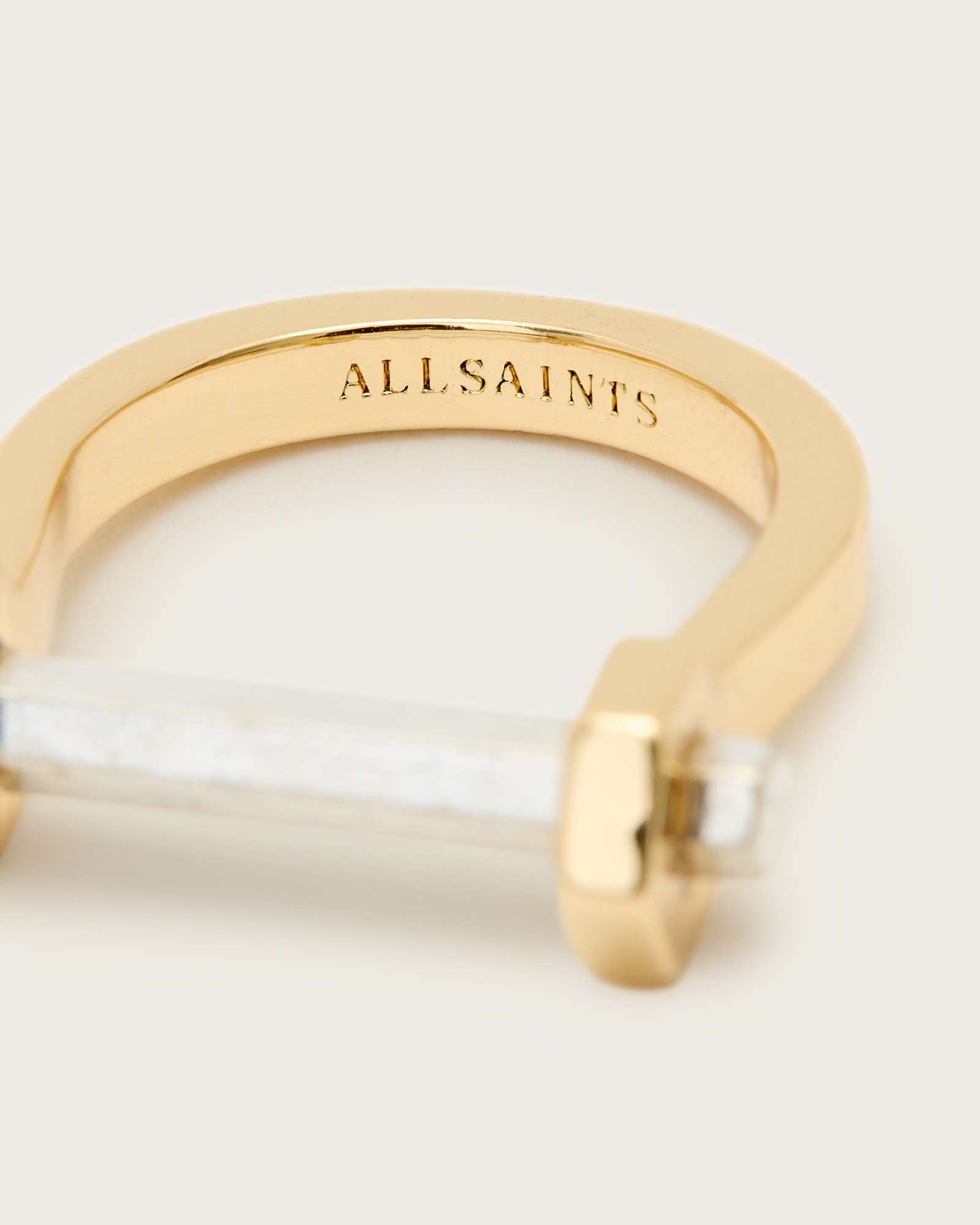All Saints Rhea Two Tone Ring Gold Mix