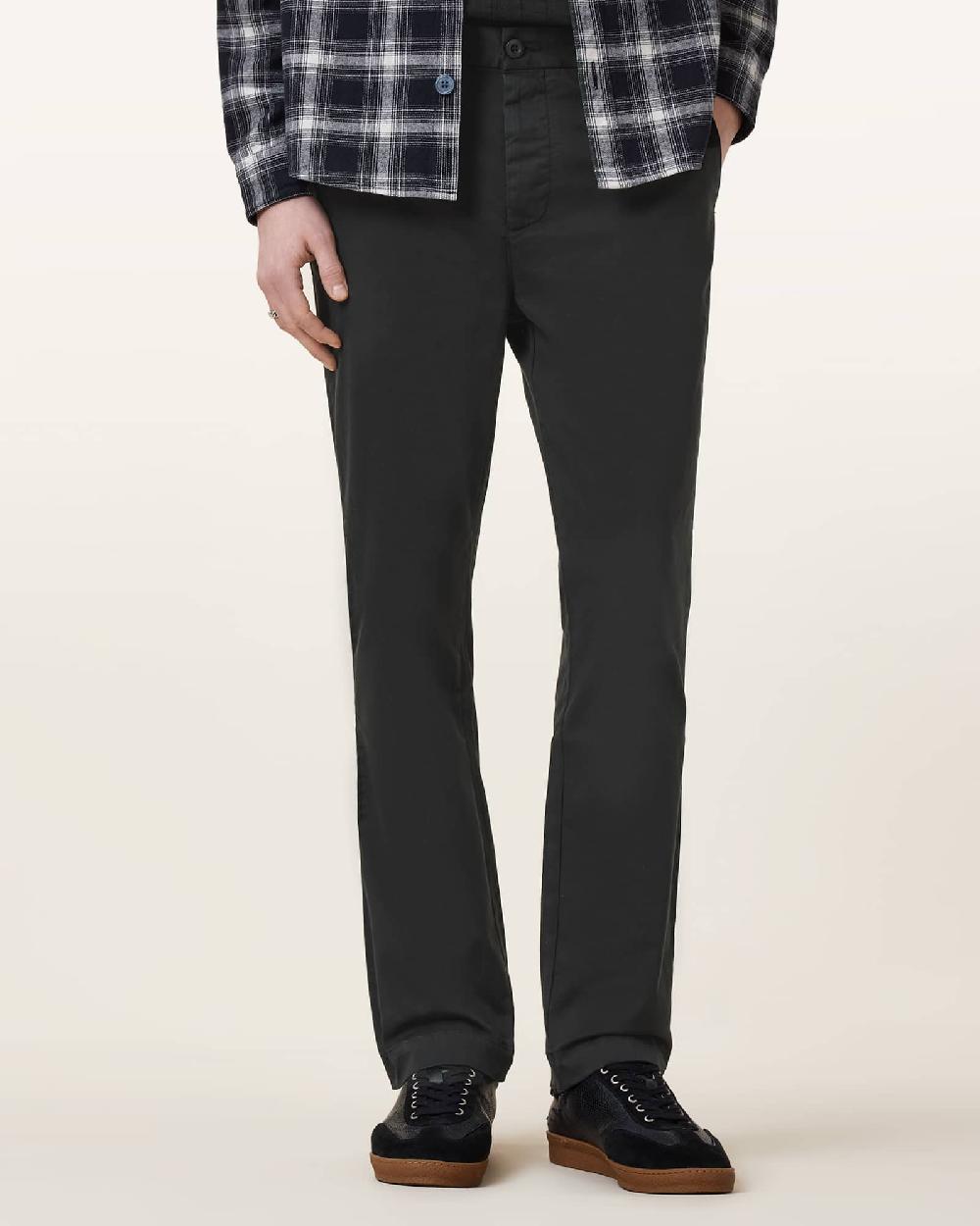 All Saints Rhode Slim-Leg Trousers Liquorice Black