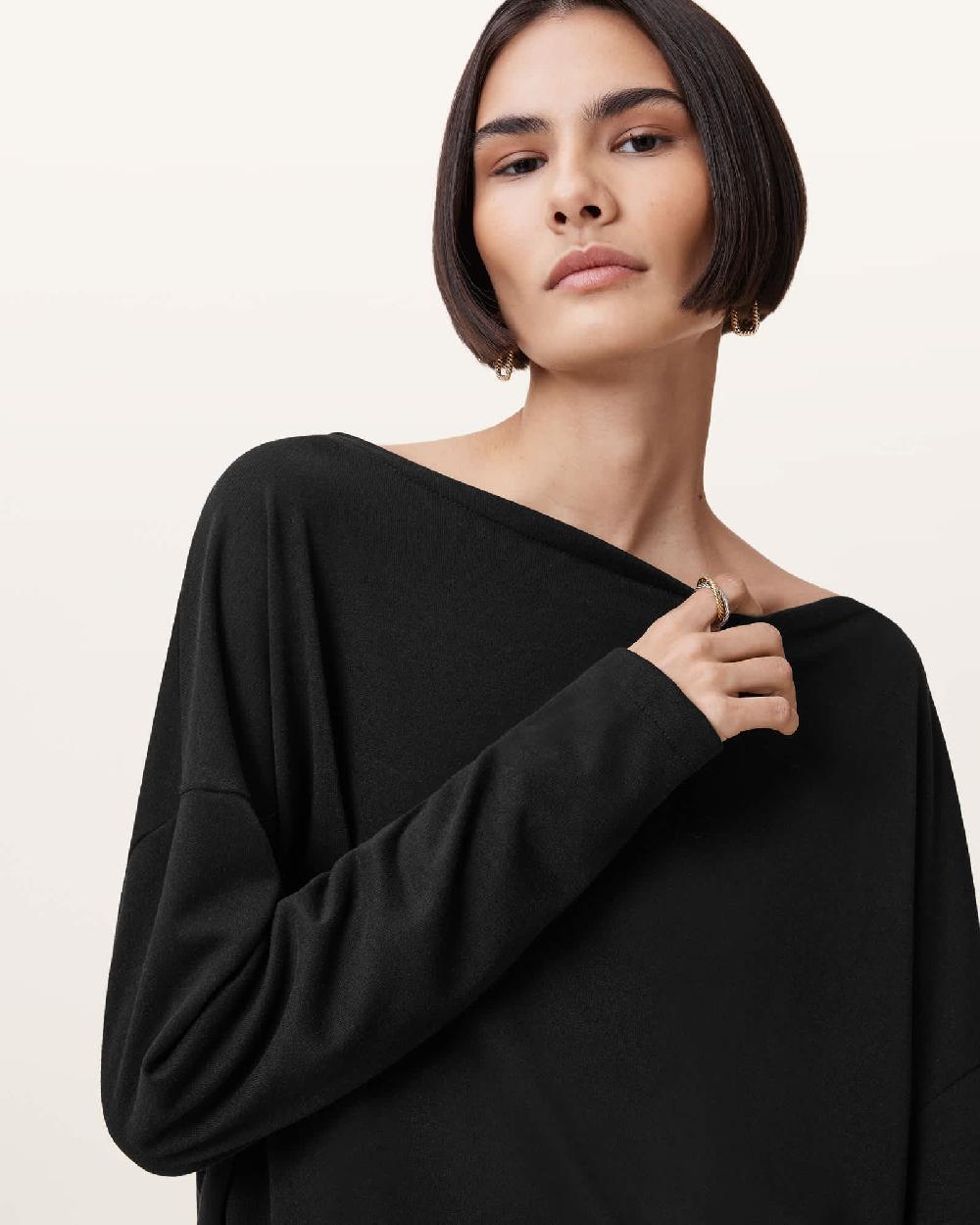 All Saints Rita Relaxed Fit T-Shirt Black