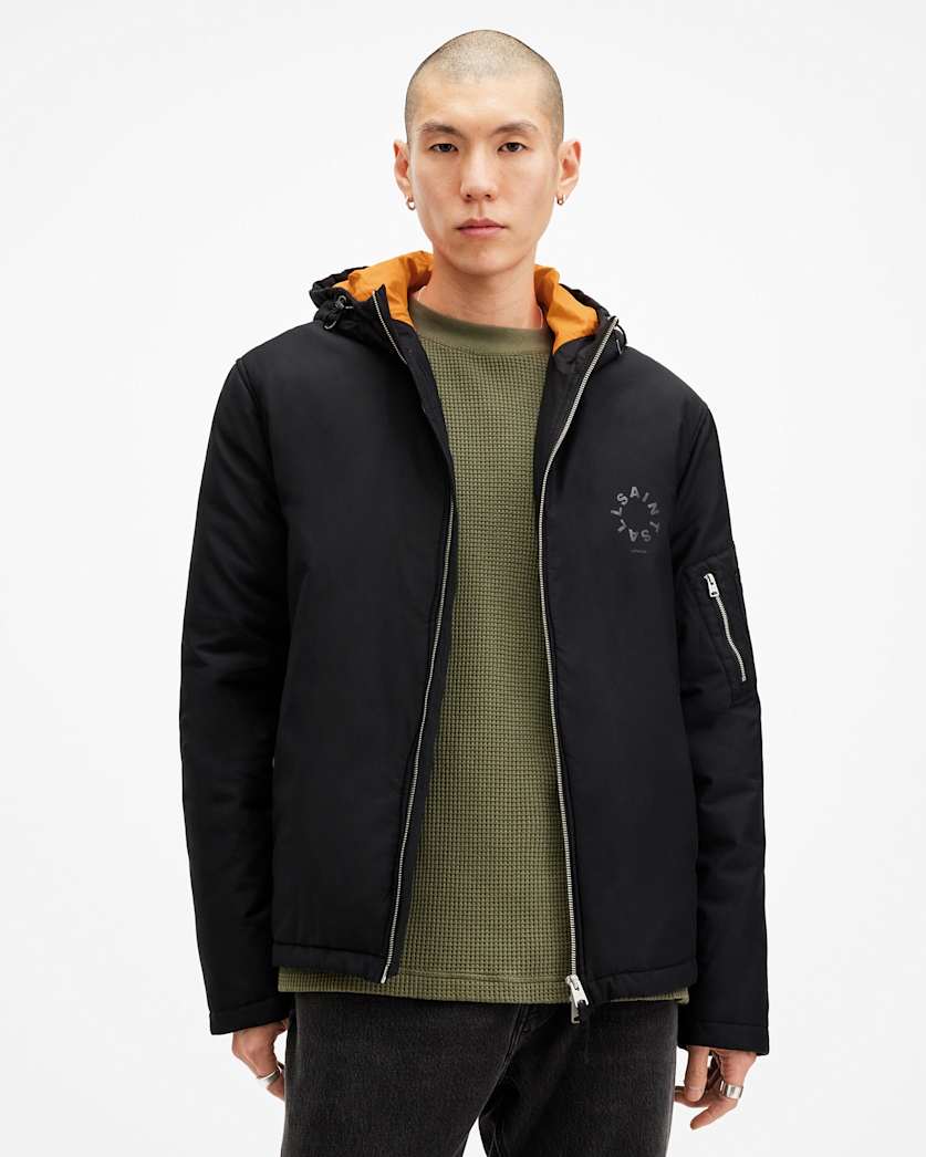 all saints Rockpile Tierra Logo Jacket Black