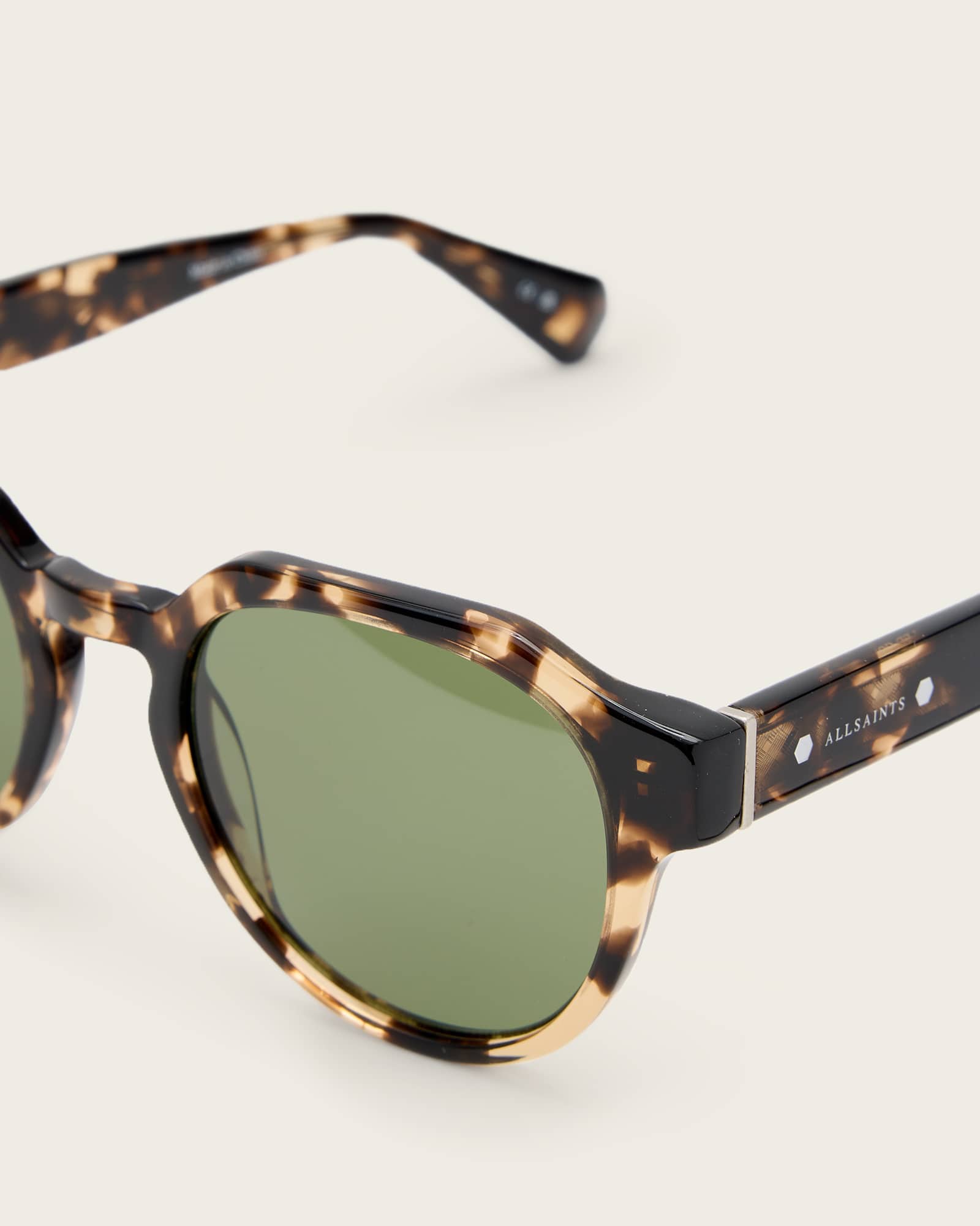 All Saints Roman Round Sunglasses Brown Demi Tort