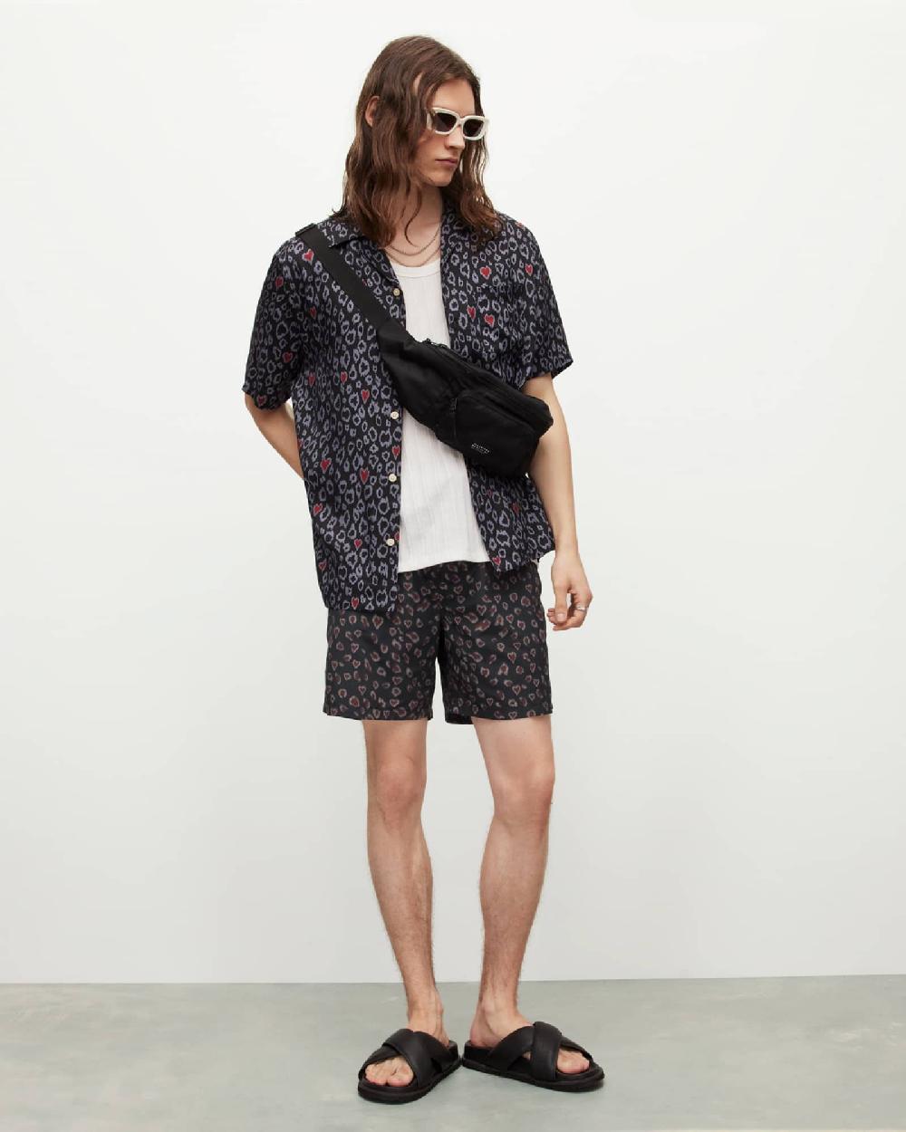 All Saints Romantik Swim Shorts Jet Black