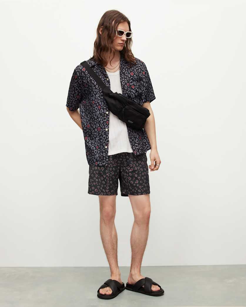 all saints Romantik Swim Shorts Jet Black