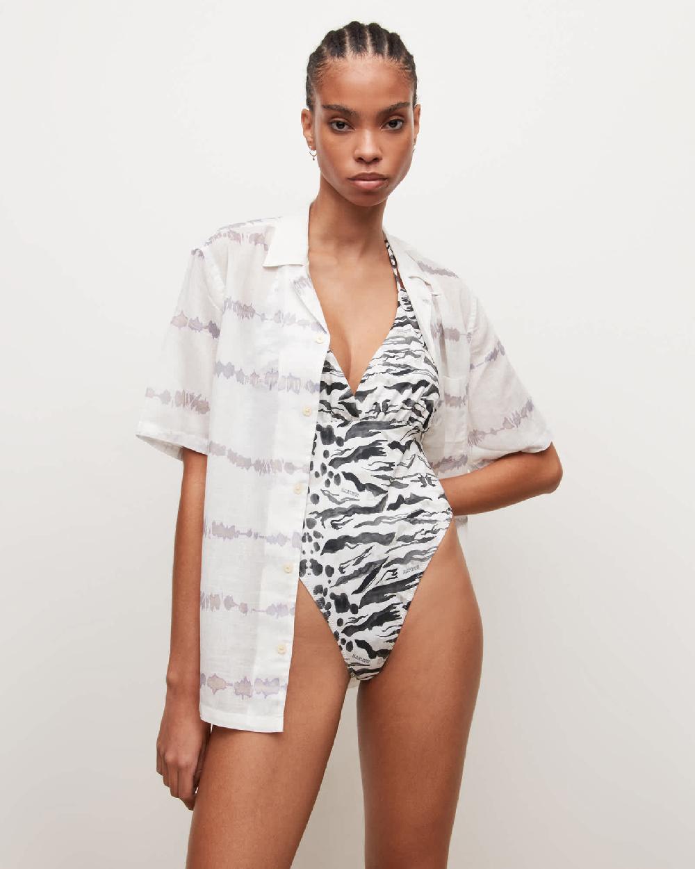 All Saints Rosa Oniyuri Swimsuit White