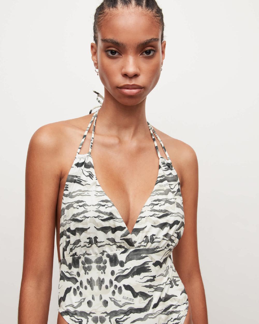 All Saints Rosa Oniyuri Swimsuit White