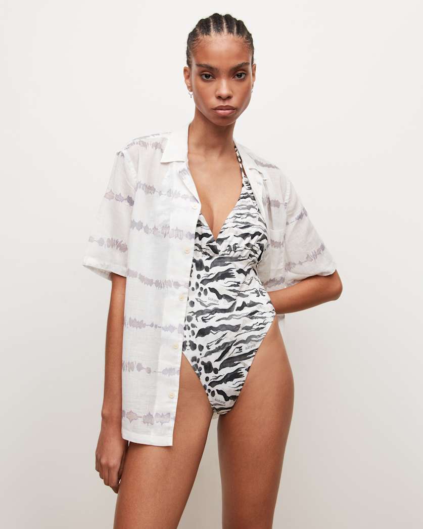 all saints Rosa Oniyuri Swimsuit White