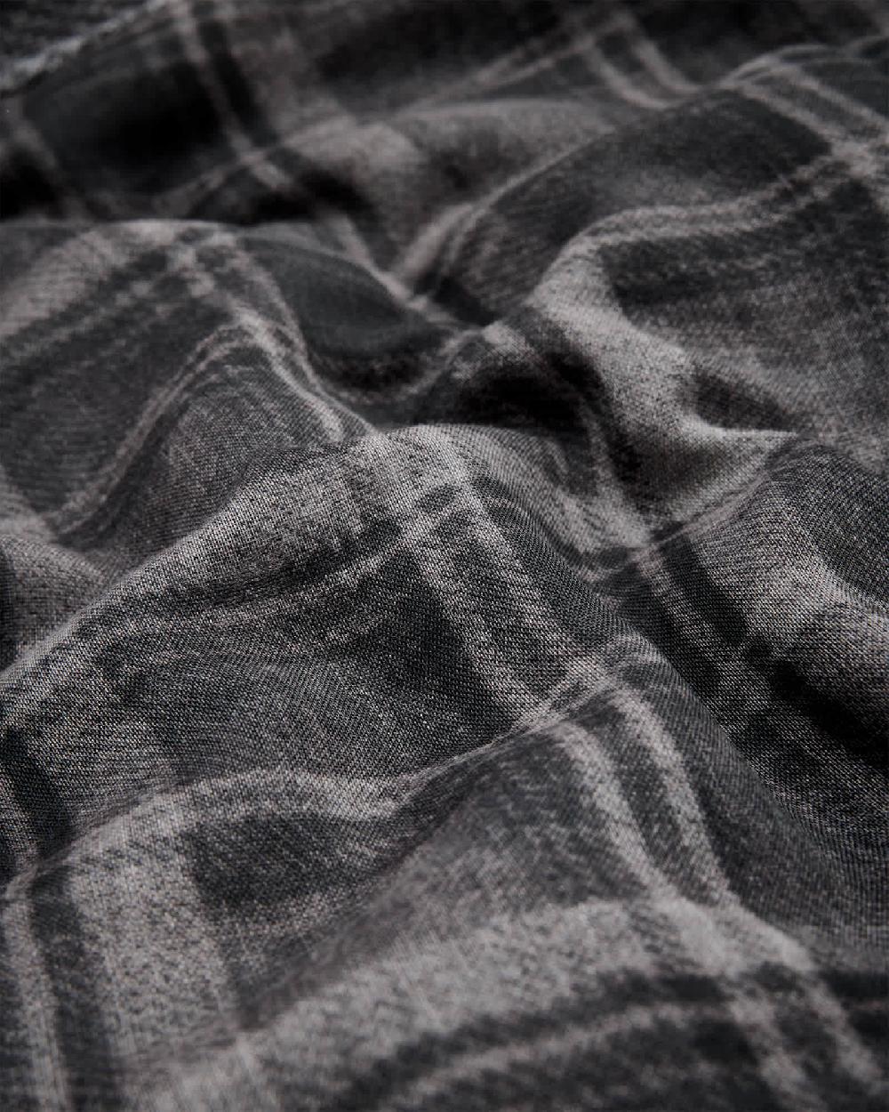 All Saints Rumi Checked Scarf GREY DENIM