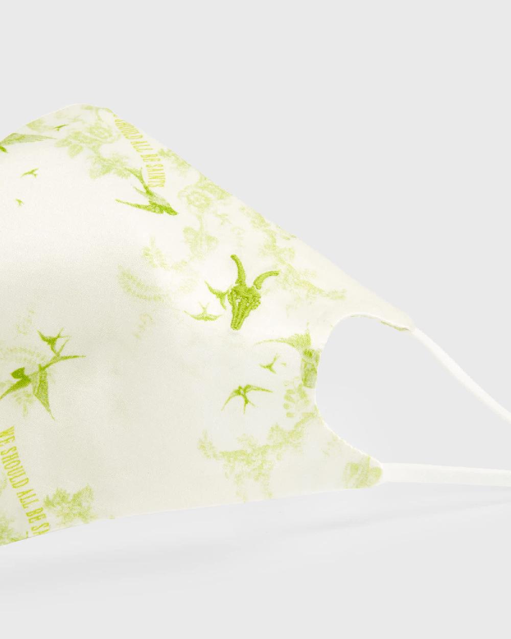 All Saints Salvation Silk Blend Face Mask White