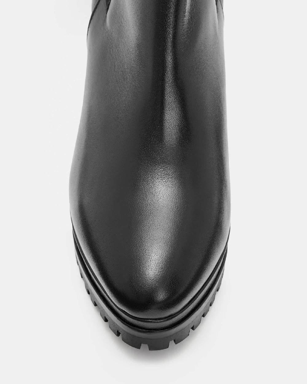 All Saints Sarris Leather Boots Black