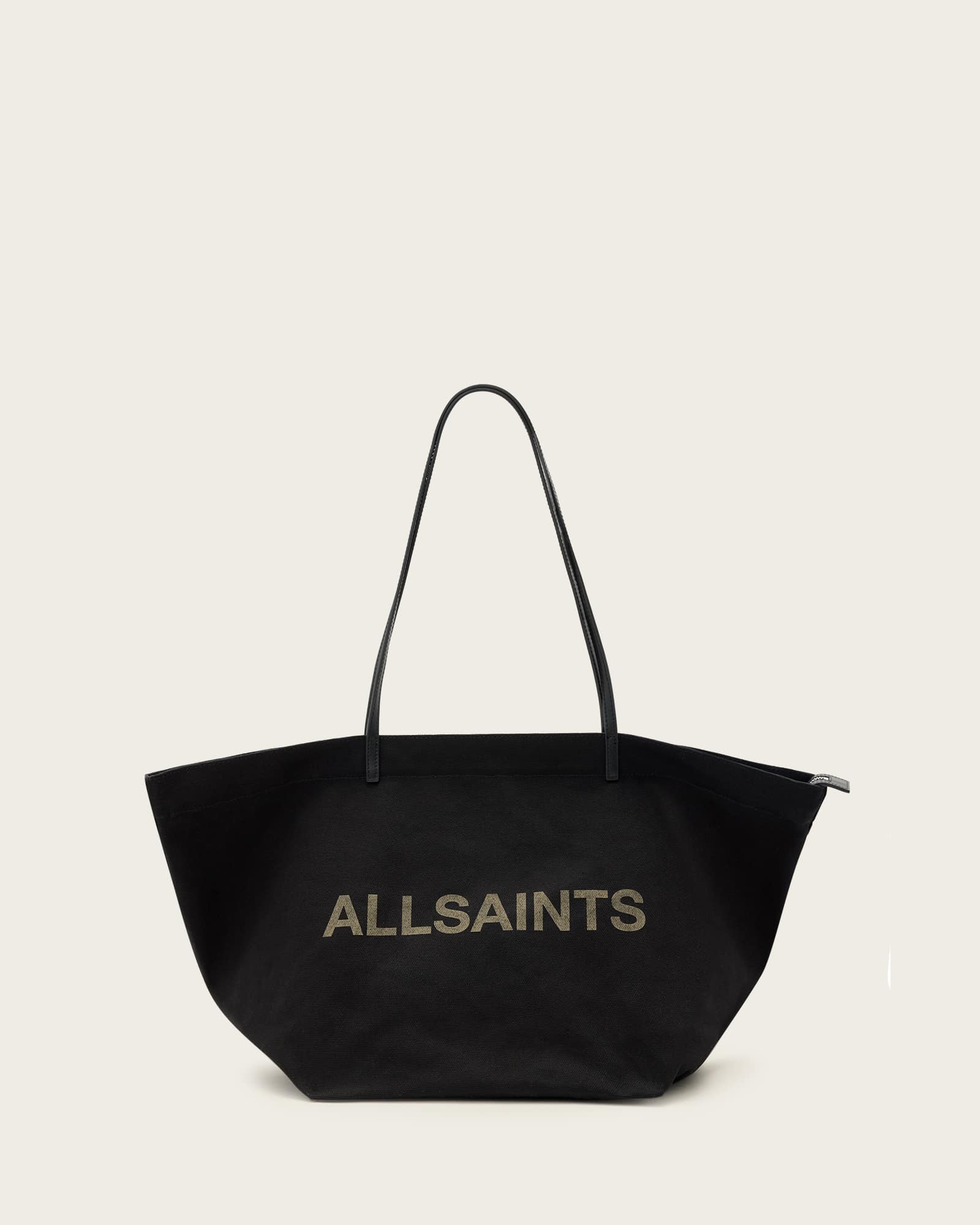 All Saints Serafina Canvas Tote Bag Black