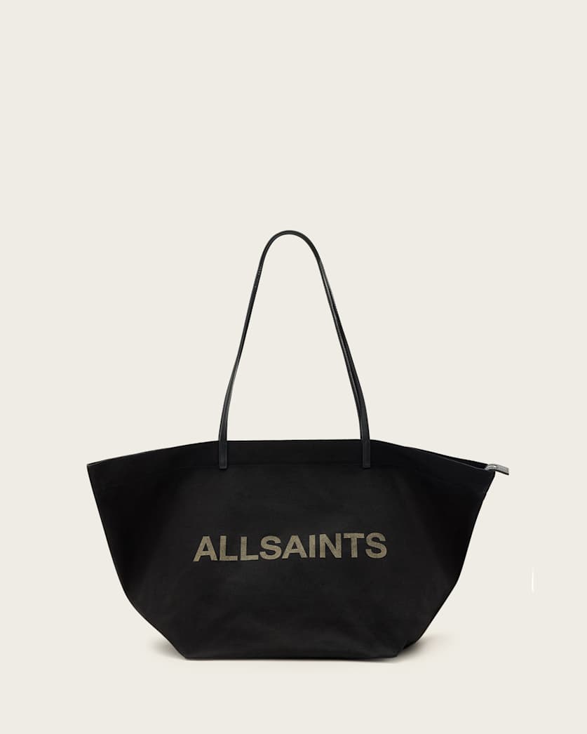 all saints Serafina Canvas Tote Bag Black