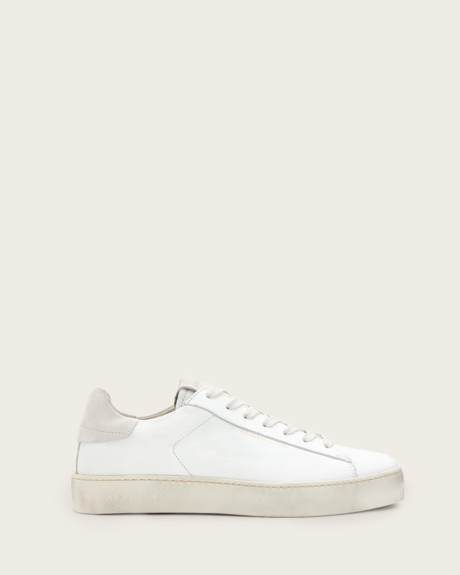 All Saints Shana Low Top Leather Sneakers White