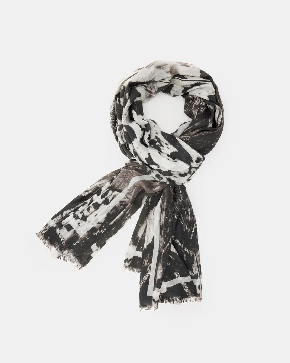 All Saints Sierra Lightweight Oblong Scarf White