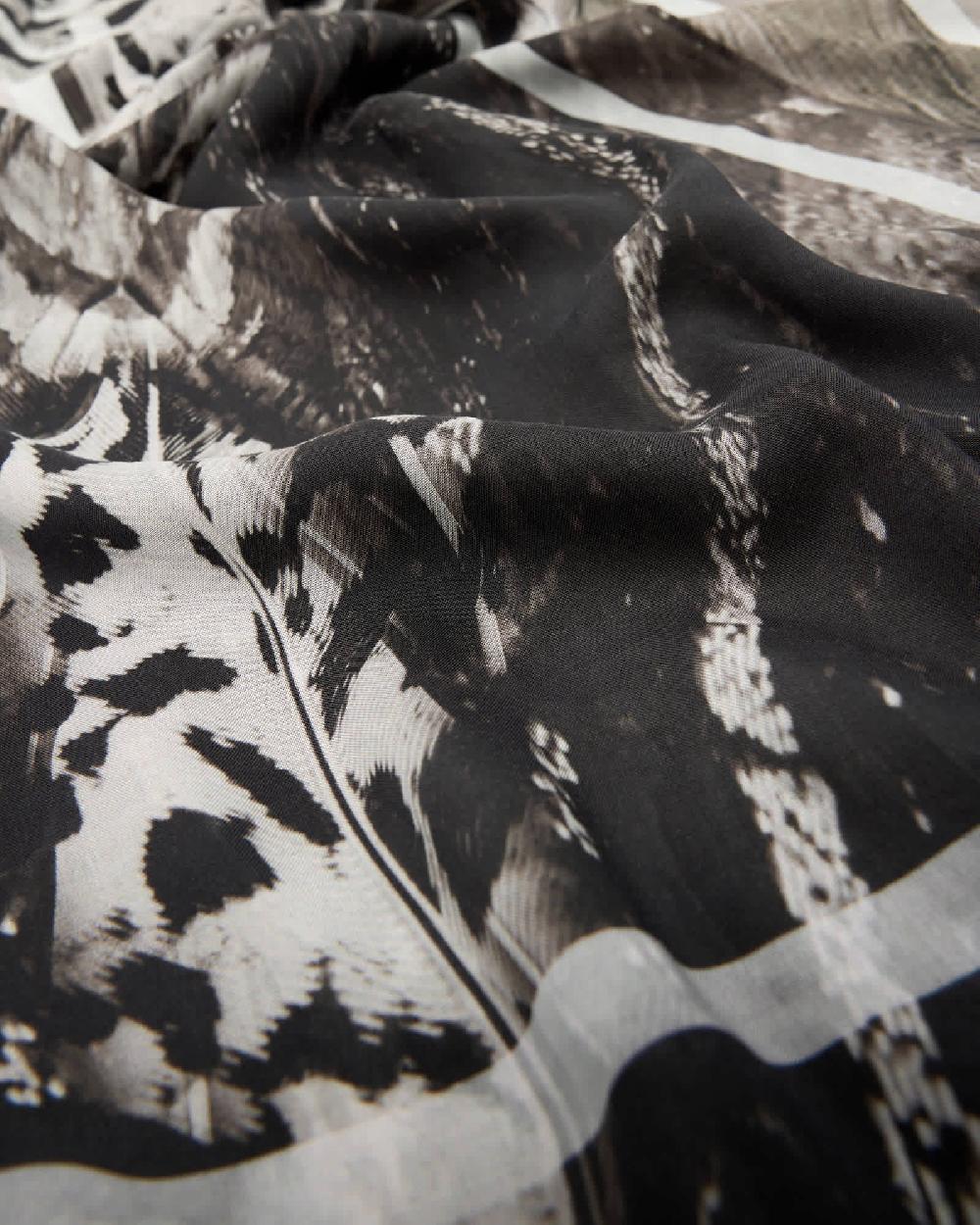 All Saints Sierra Lightweight Oblong Scarf White