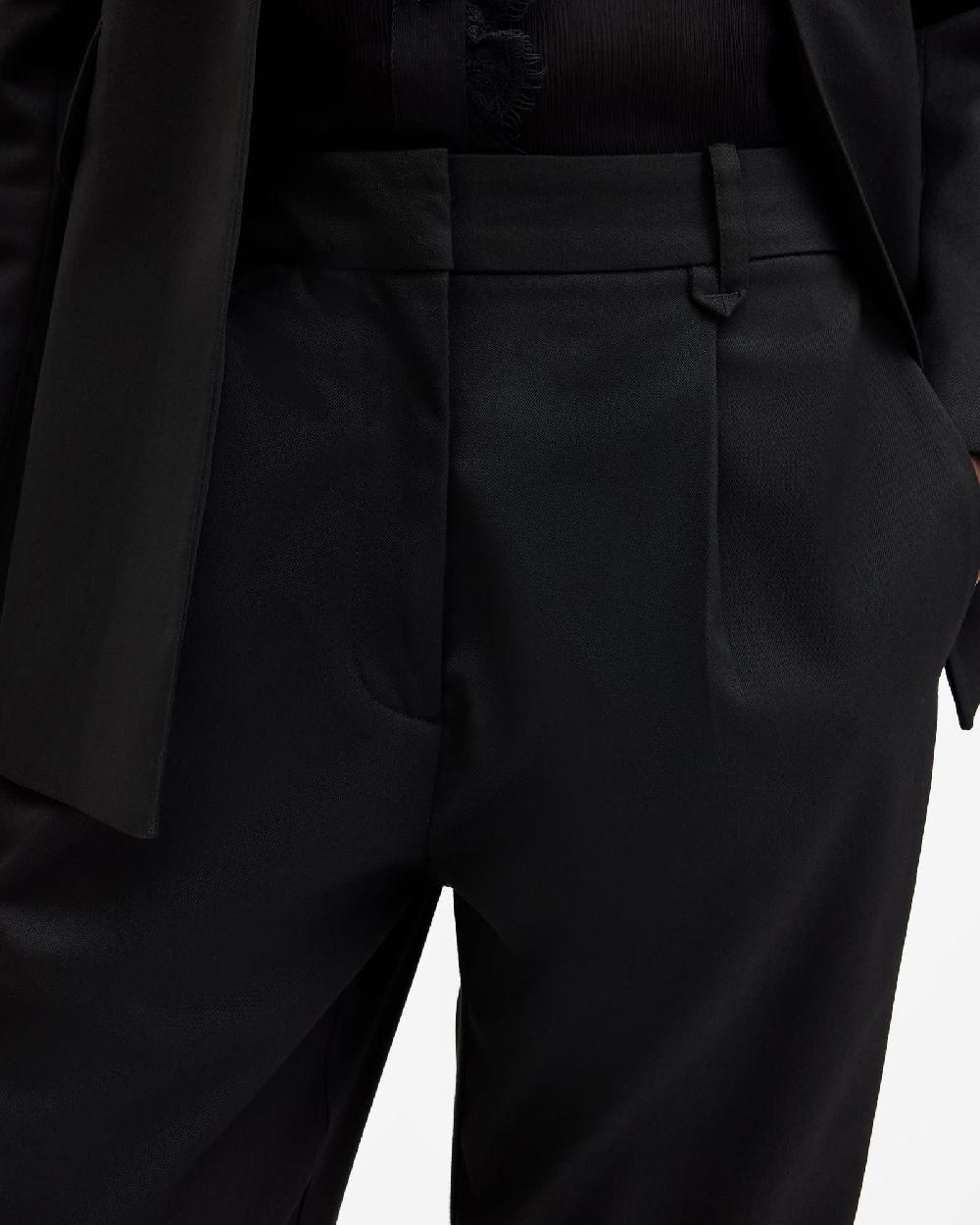 All Saints Sister Tailored Tapered Leg Pants Black