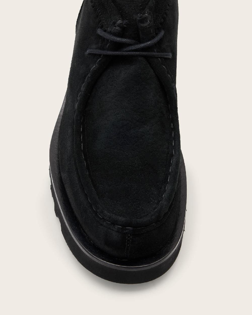 All Saints Skiff Suede Chukka Boots Black
