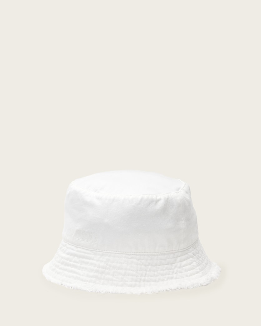 all saints Skye Bucket Hat Ecru White