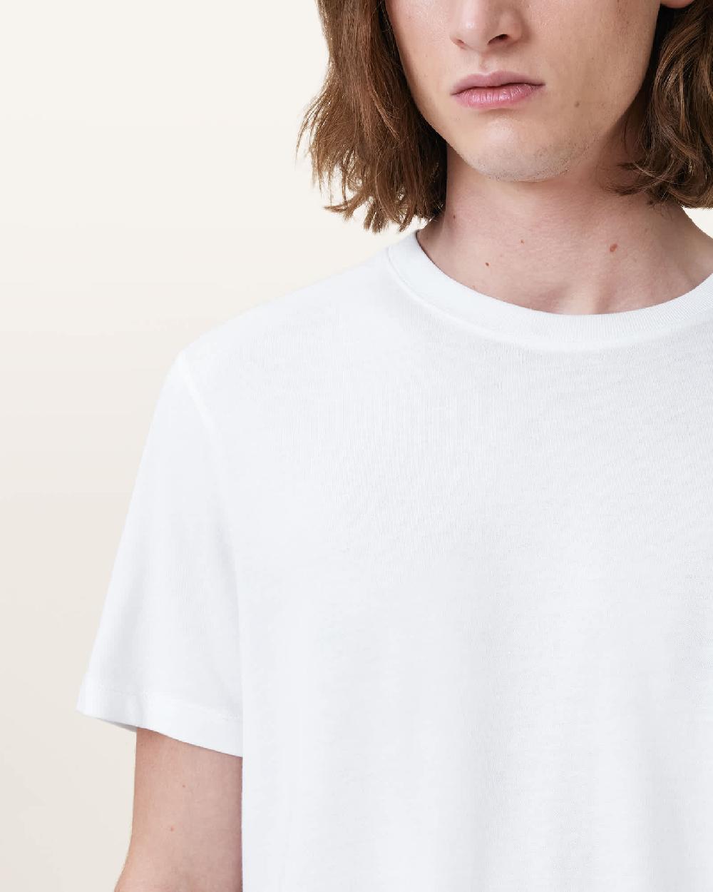 All Saints Slater Crew Neck T-Shirt Optic White