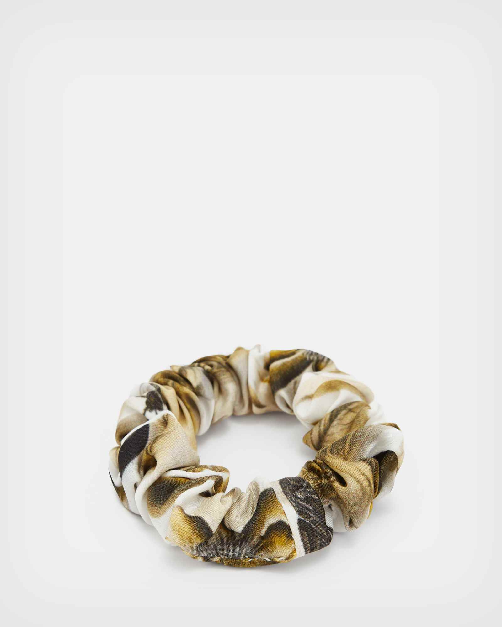 All Saints Soleil Mini Scrunchie Ochre Yellow