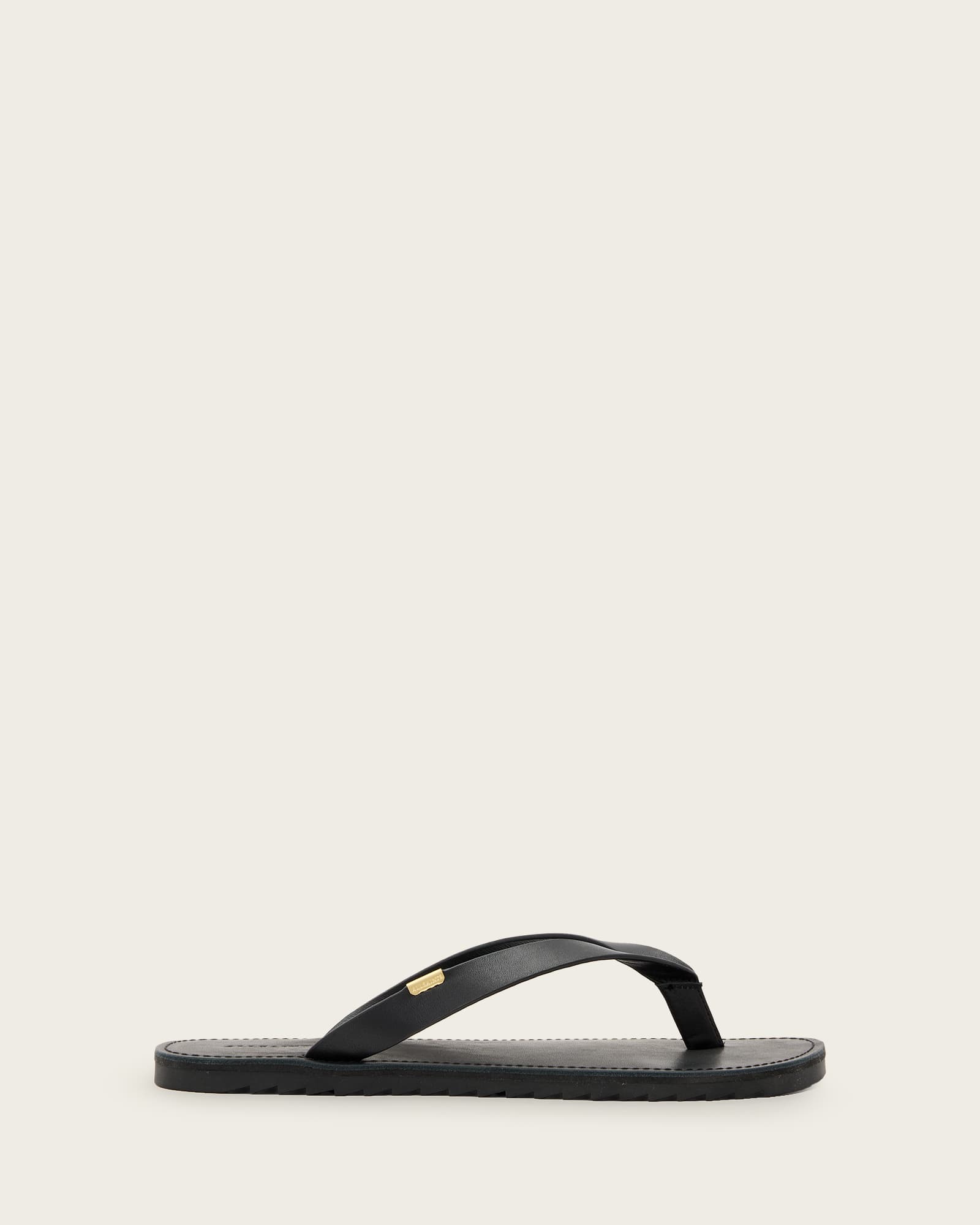 All Saints Sydney Leather Sandals Black
