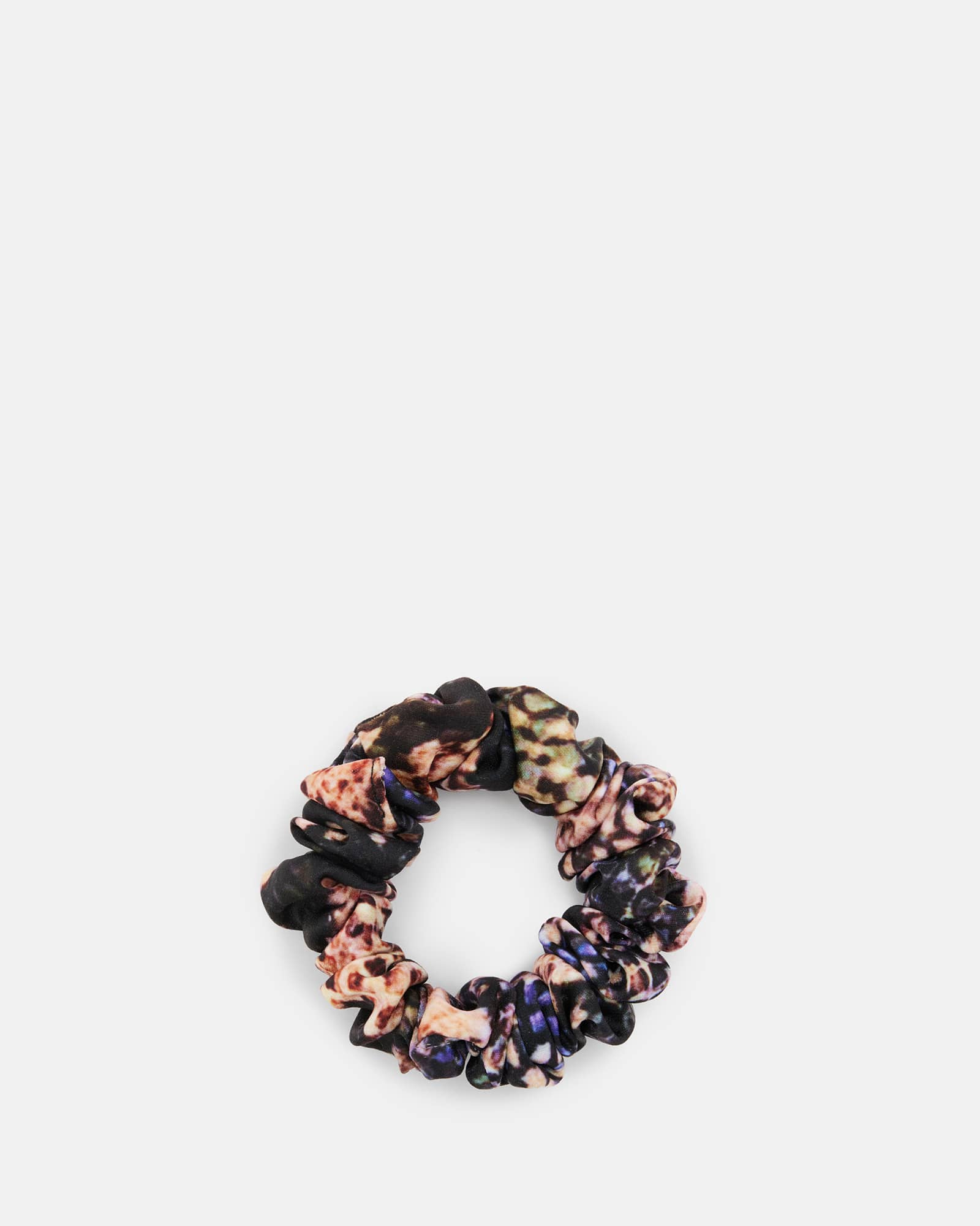 All Saints Tahoe Mini Printed Scrunchie Tan Brown