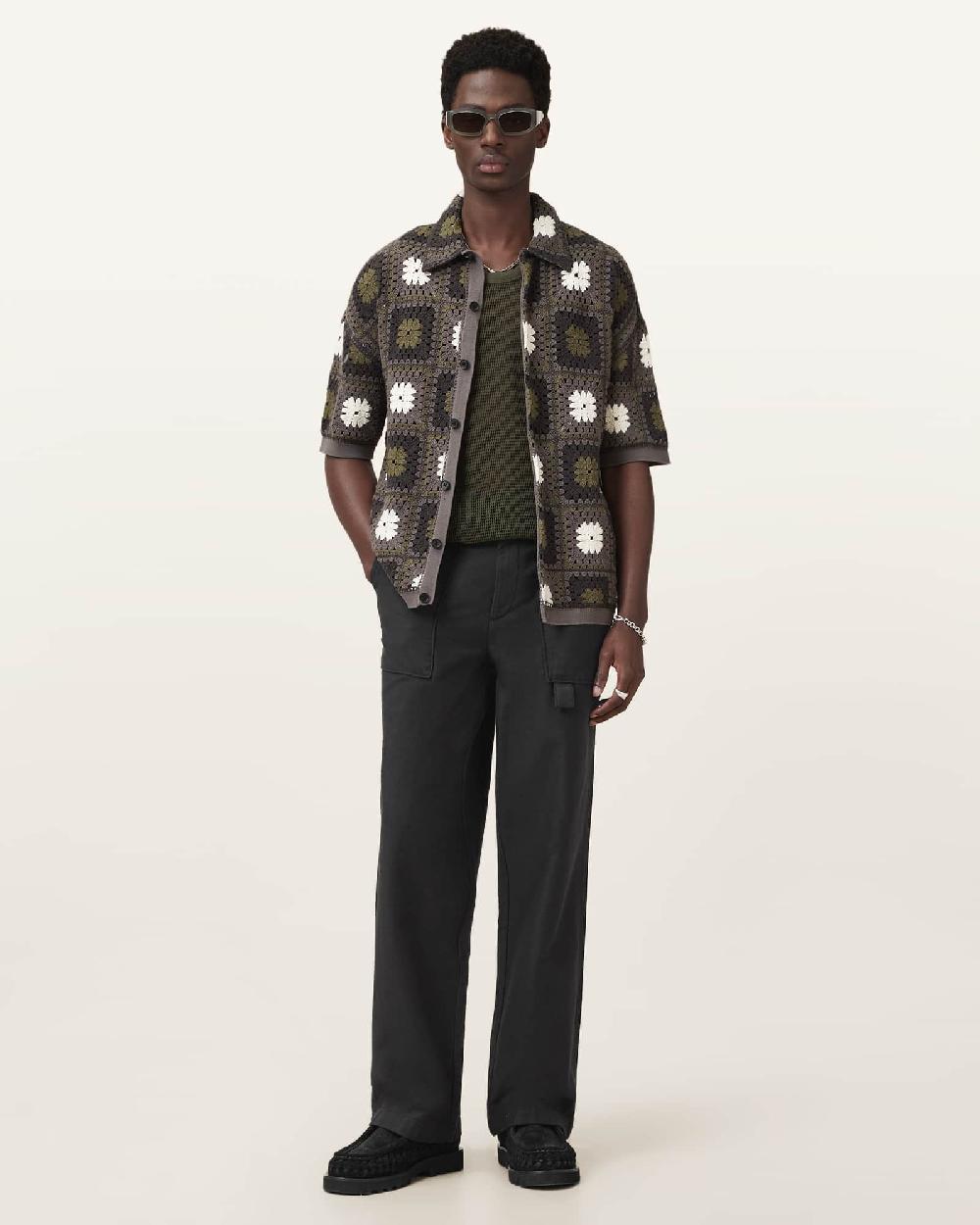 All Saints Talbot Straight Leg Pants Koto Black