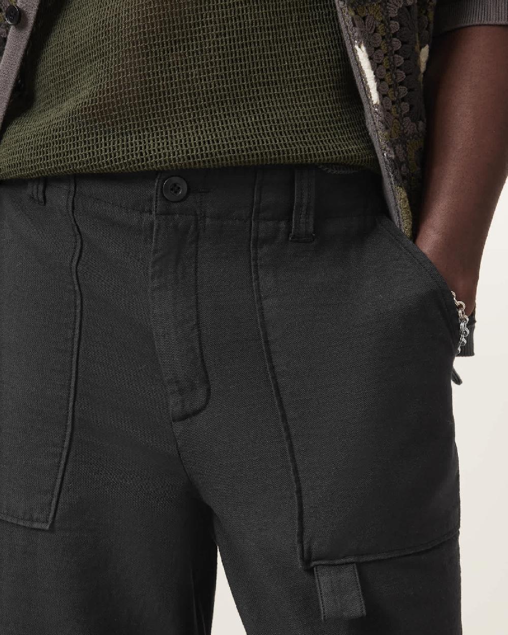 All Saints Talbot Straight Leg Pants Koto Black