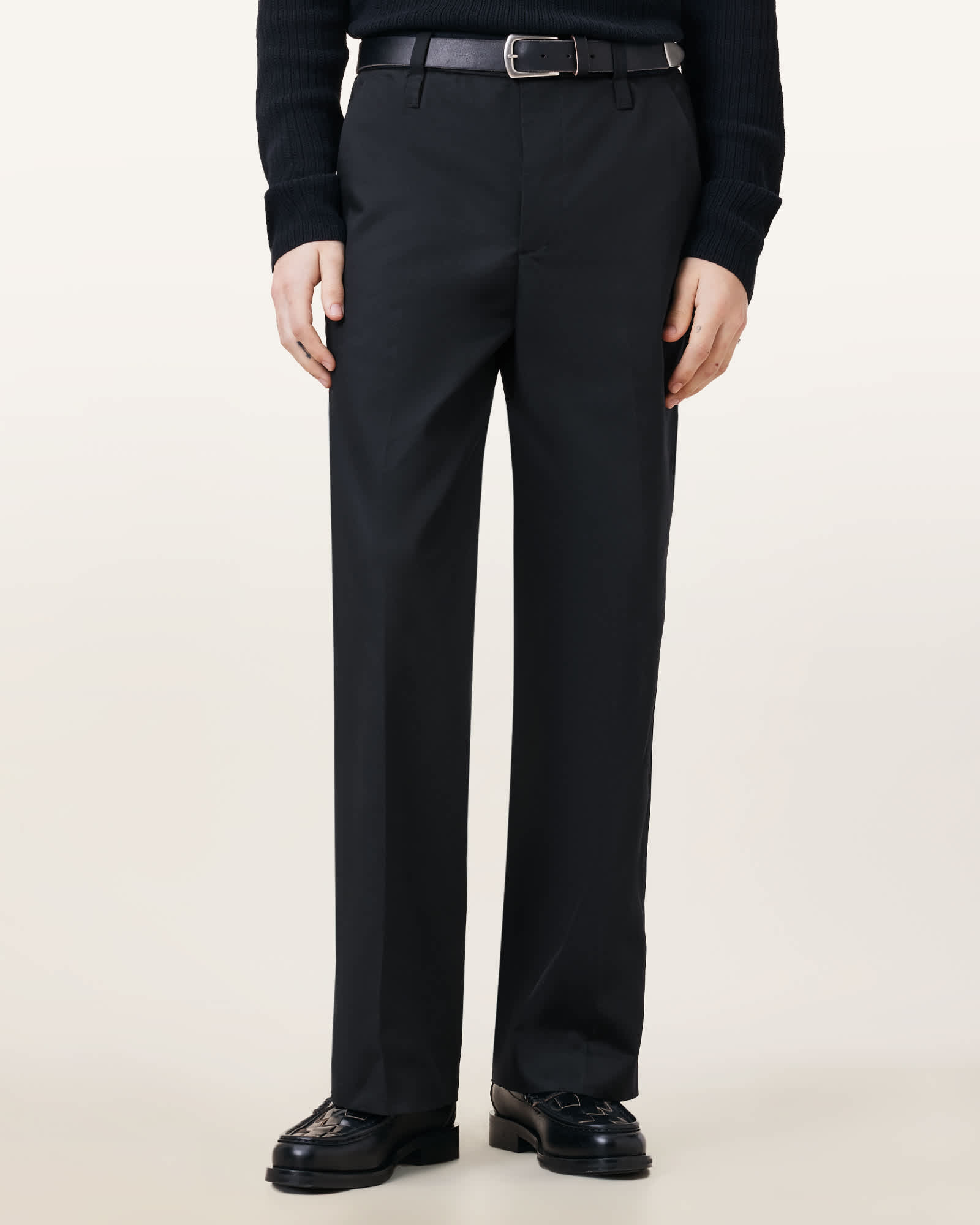 All Saints Tanner Relaxed Fit Pants Black