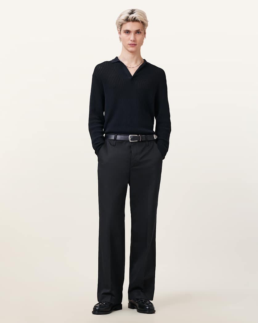 all saints Tanner Relaxed Fit Pants Black