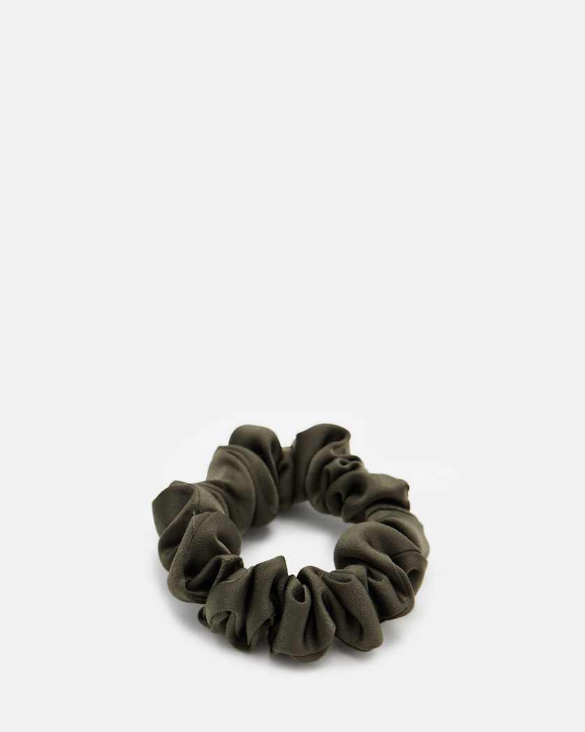 all saints Tar Mini Scrunchie Tarmac Green
