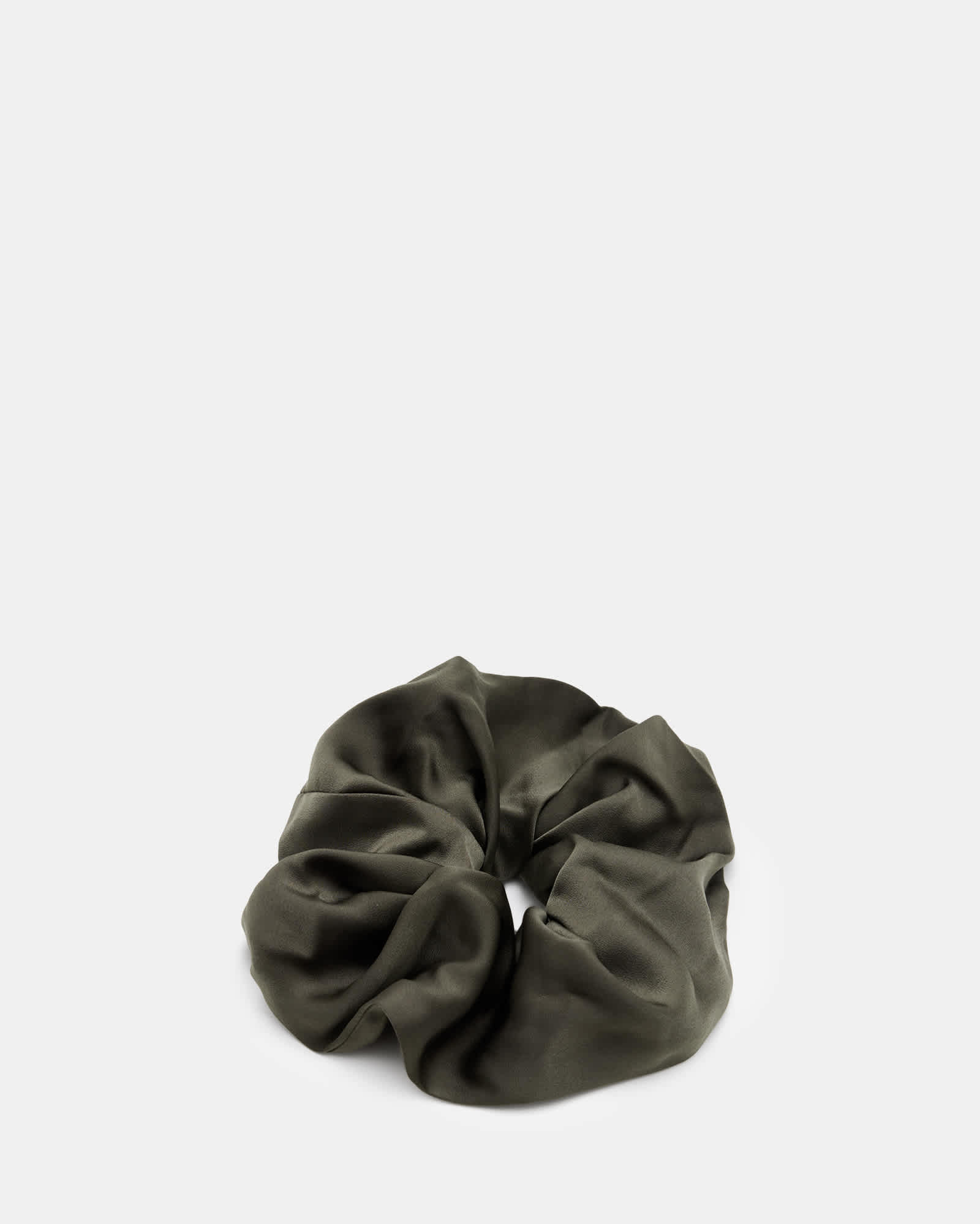 All Saints Tar Oversized Scrunchie Tarmac Green