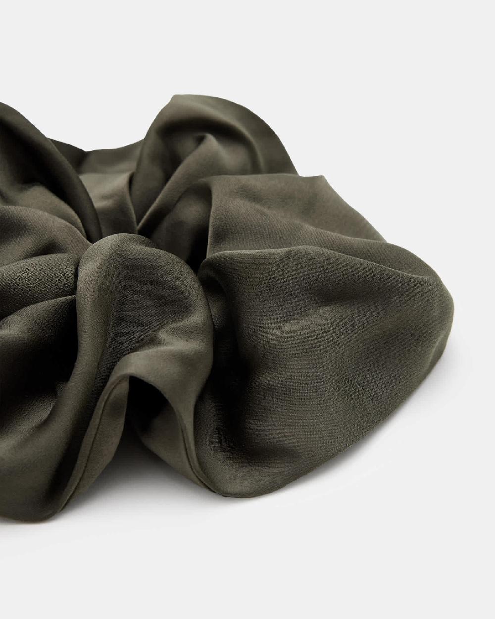 All Saints Tar Oversized Scrunchie Tarmac Green