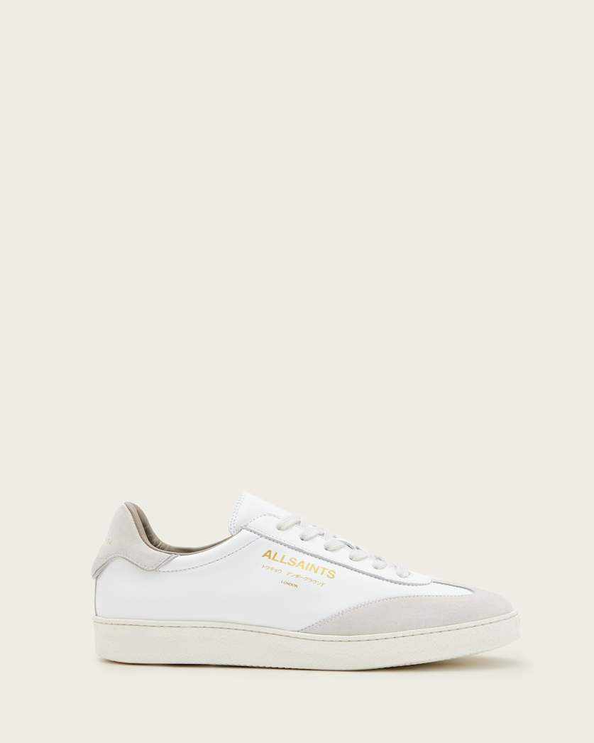 all saints Thelma Suede Low Top Sneakers White