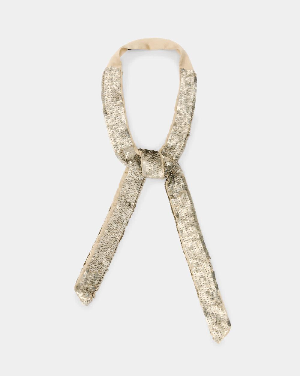 All Saints Tia Sequin Tie Gold