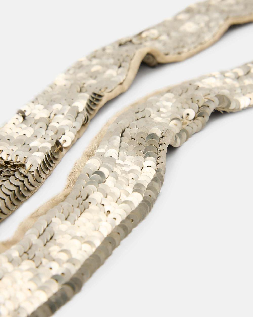 All Saints Tia Sequin Tie Gold