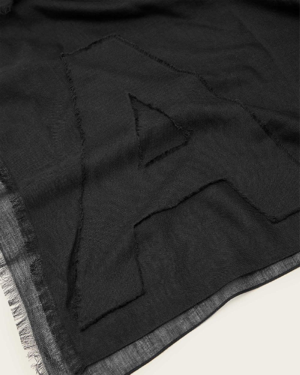 All Saints Underground Logo Pareo Scarf Black