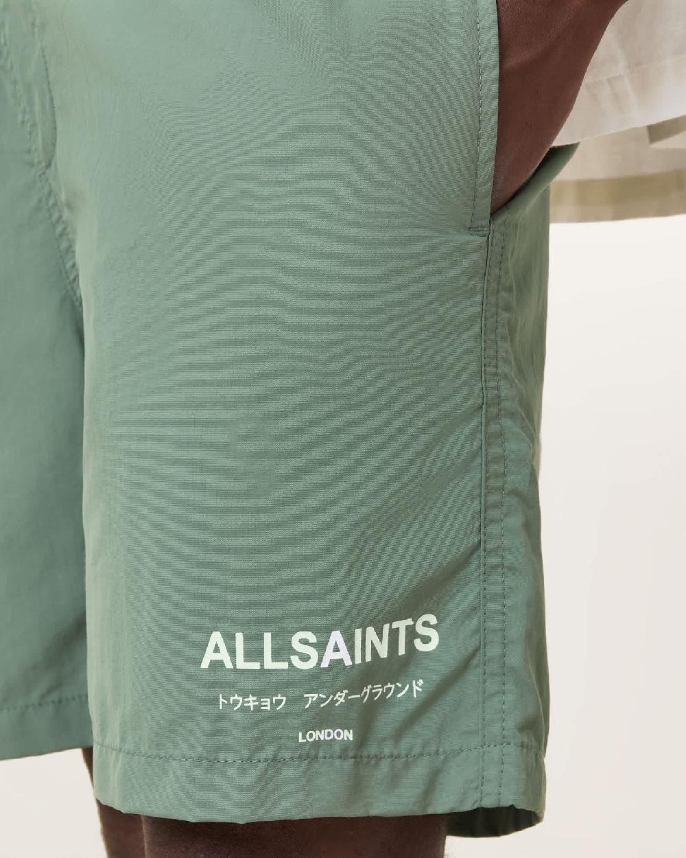 All Saints Underground Swim Shorts ISLAND GREEN