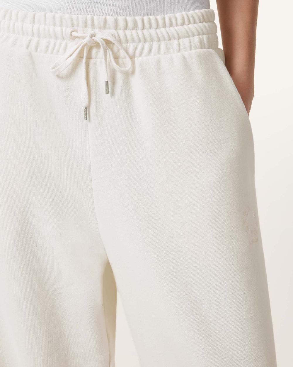 All Saints Vin Wide Leg Sweatpants Tofu White