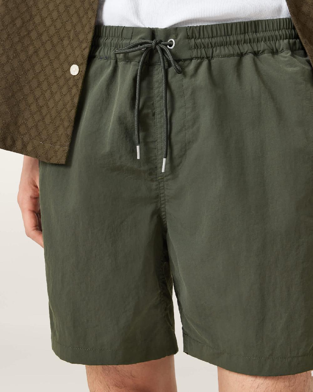 All Saints Warden Swim Shorts Kombu Green