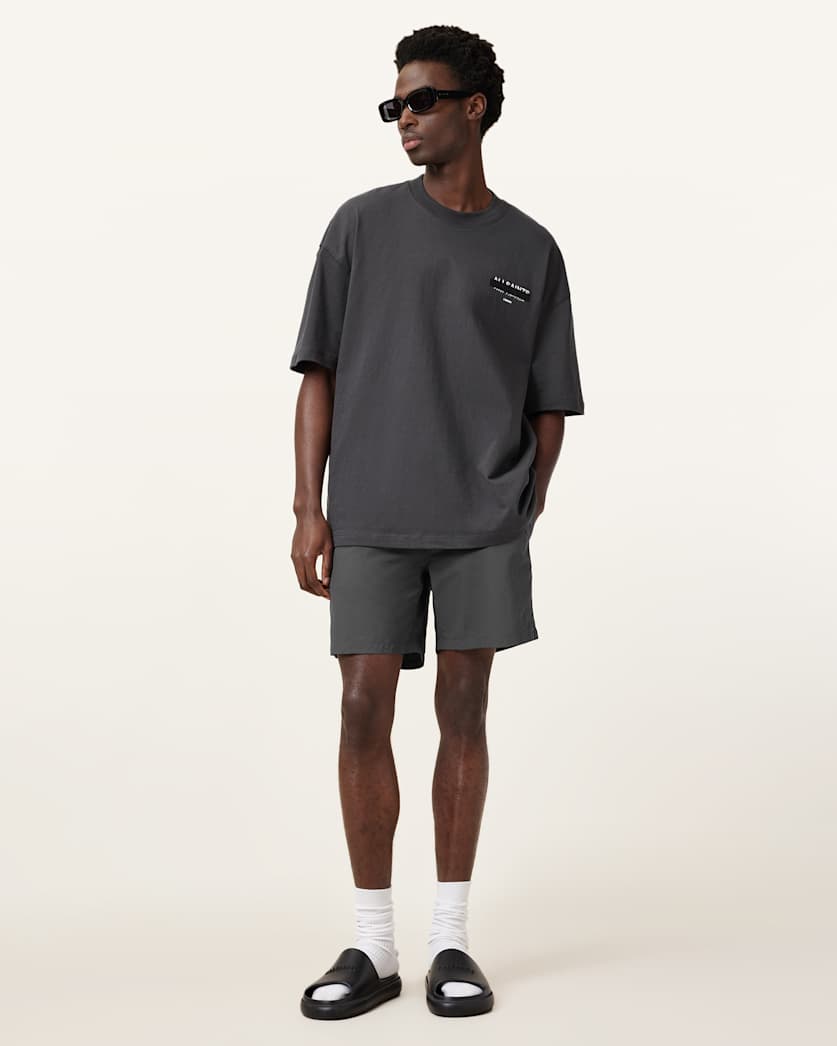 all saints Warden Swim Shorts Pitched Blue